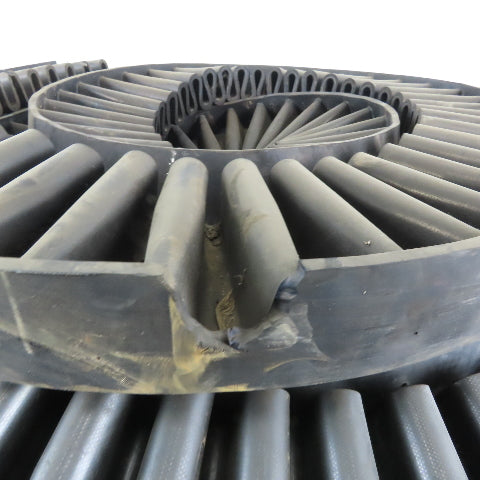 6" Tall Heavy 2 Ply Rubber S Ribbed Corrugated Conveyor Side Wall Skirting 144'