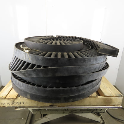 6" Tall Heavy 2 Ply Rubber S Ribbed Corrugated Conveyor Side Wall Skirting 144'
