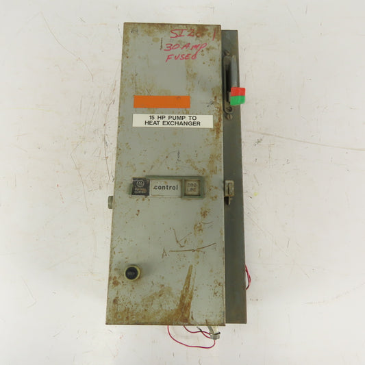 General Electric CR306C1 600V 10Hp 3Ph 3PSize 1 Combination Starter Disconnect
