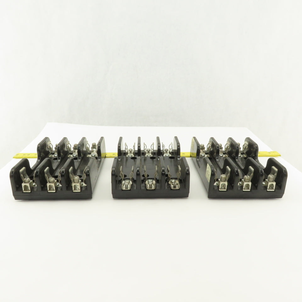 Gould Shawmut 60313 60303 3 Pole Fuse Holders 600V 30A 60A Lot Of 3
