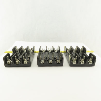 Gould Shawmut 60313 60303 3 Pole Fuse Holders 600V 30A 60A Lot Of 3