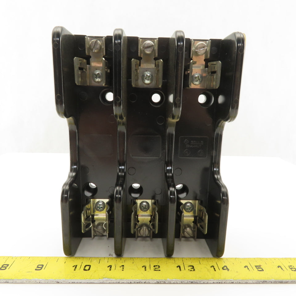 Gould Shawmut 60313 60303 3 Pole Fuse Holders 600V 30A 60A Lot Of 3