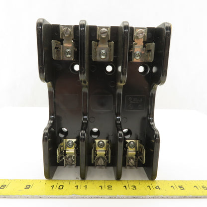 Gould Shawmut 60313 60303 3 Pole Fuse Holders 600V 30A 60A Lot Of 3