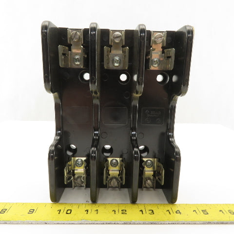 Gould Shawmut 60313 60303 3 Pole Fuse Holders 600V 30A 60A Lot Of 3