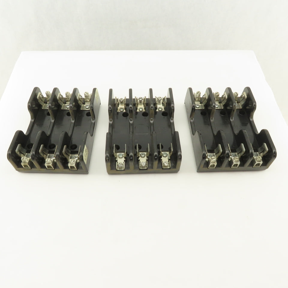 Gould Shawmut 60313 60303 3 Pole Fuse Holders 600V 30A 60A Lot Of 3