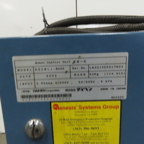 OTC Daihen Almega EX-V6L 6 Axis Welding Robot Manipulator Control Teach Package