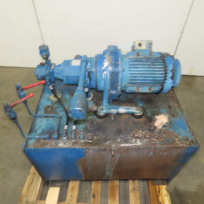 Vickers VVA40/10 Multiple Vane Pump 5.5kW 380/220V Hydraulic Unit 75 USG