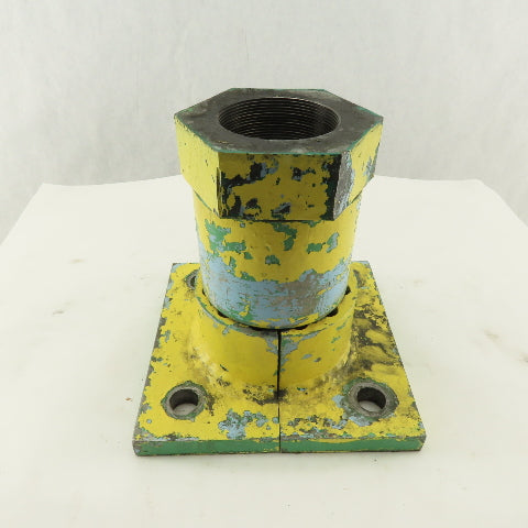 Hydraulic Cylinder Rod End Die Horn Split Coupling Nut Attachment For 3"-12 Rod