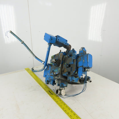 Rexroth Hydraulic Directional Valve Manifold Block Assembly 24V Coil
