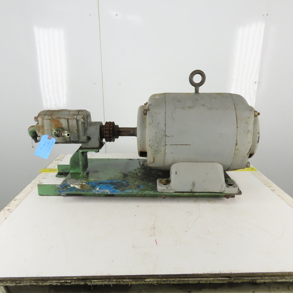 Master P25A100 Commercial Intertech 10Hp 220/440V Packaged Motor Gear Pump