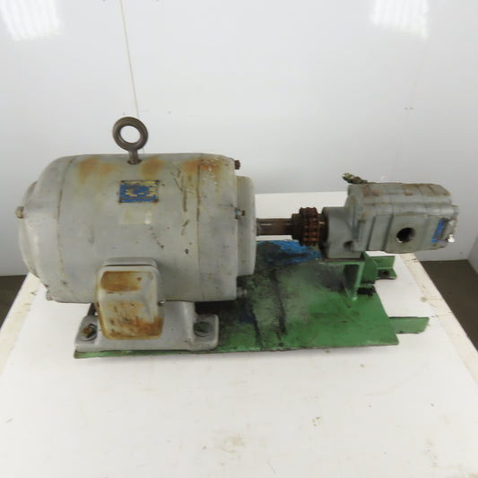 Master P25A100 Commercial Intertech 10Hp 220/440V Packaged Motor Gear Pump