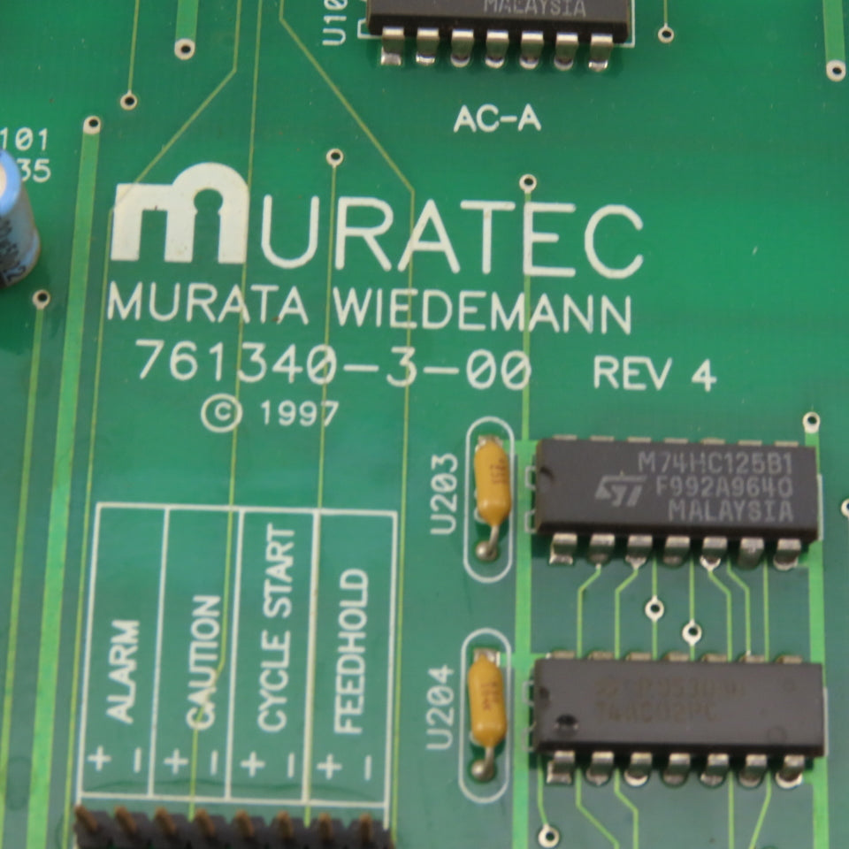 Murata Wiedemann 761340-3-00 Rev 4 Interface Circuit Board From Turret Punch