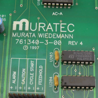 Murata Wiedemann 761340-3-00 Rev 4 Interface Circuit Board From Turret Punch