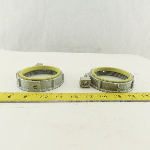 Raco 3" Insulated Ground Lug Bushing Nut Lot Of 2