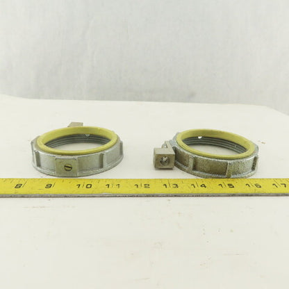 Raco 3" Insulated Ground Lug Bushing Nut Lot Of 2