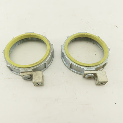 Raco 3" Insulated Ground Lug Bushing Nut Lot Of 2