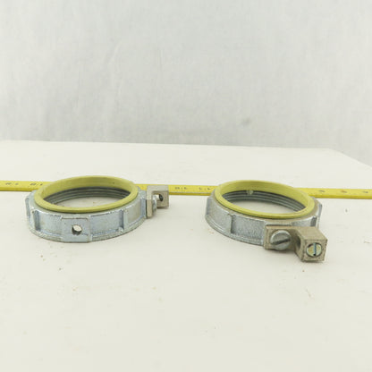 Raco 3" Insulated Ground Lug Bushing Nut Lot Of 2