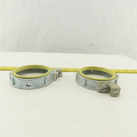 Raco 3" Insulated Ground Lug Bushing Nut Lot Of 2