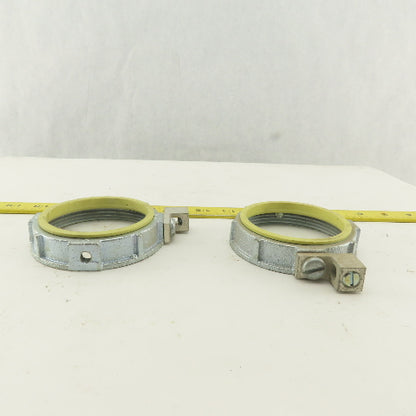 Raco 3" Insulated Ground Lug Bushing Nut Lot Of 2