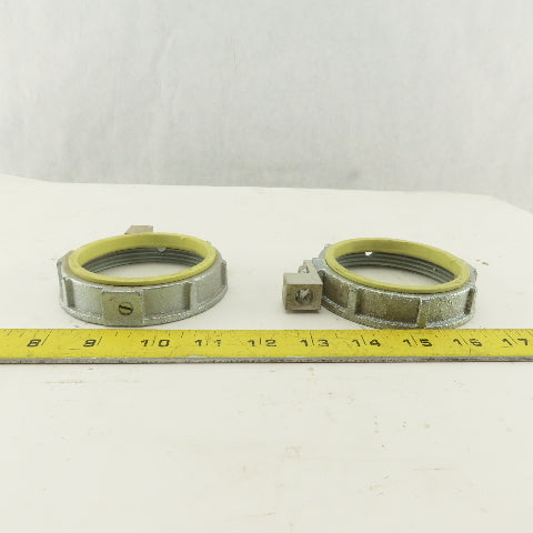 Raco 3" Insulated Ground Lug Bushing Nut Lot Of 2