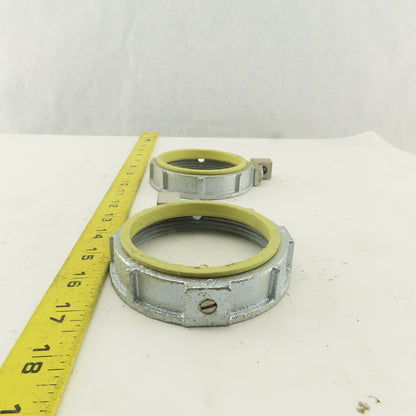 Raco 3" Insulated Ground Lug Bushing Nut Lot Of 2