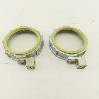 Raco 3" Insulated Ground Lug Bushing Nut Lot Of 2