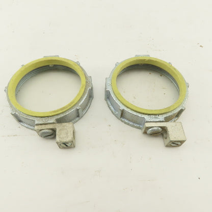 Raco 3" Insulated Ground Lug Bushing Nut Lot Of 2