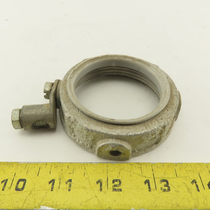 Appleton 2-1/2" Galvanized Ground Lug Conduit Bushing Nut Lot OF 11