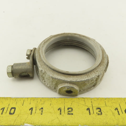 Appleton 2-1/2" Galvanized Ground Lug Conduit Bushing Nut Lot OF 11