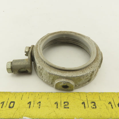 Appleton 2-1/2" Galvanized Ground Lug Conduit Bushing Nut Lot OF 11