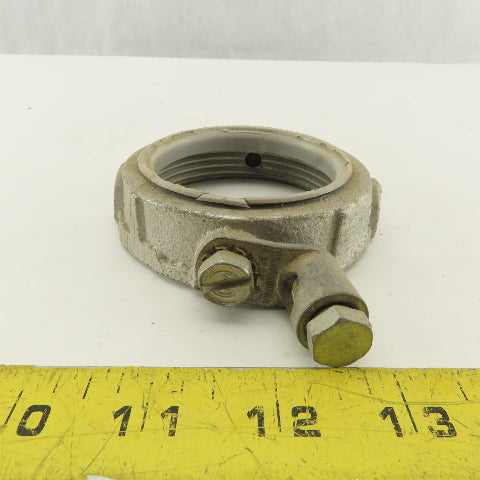 Appleton 2-1/2" Galvanized Ground Lug Conduit Bushing Nut Lot OF 11