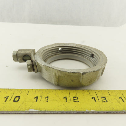 Appleton 2-1/2" Galvanized Ground Lug Conduit Bushing Nut Lot OF 11