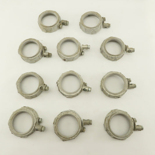 Appleton 2-1/2" Galvanized Ground Lug Conduit Bushing Nut Lot OF 11
