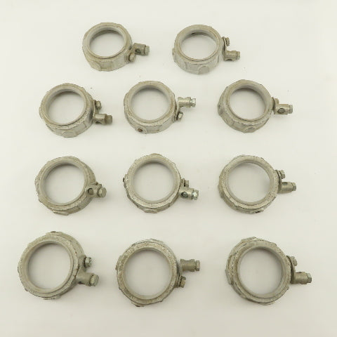 Appleton 2-1/2" Galvanized Ground Lug Conduit Bushing Nut Lot OF 11