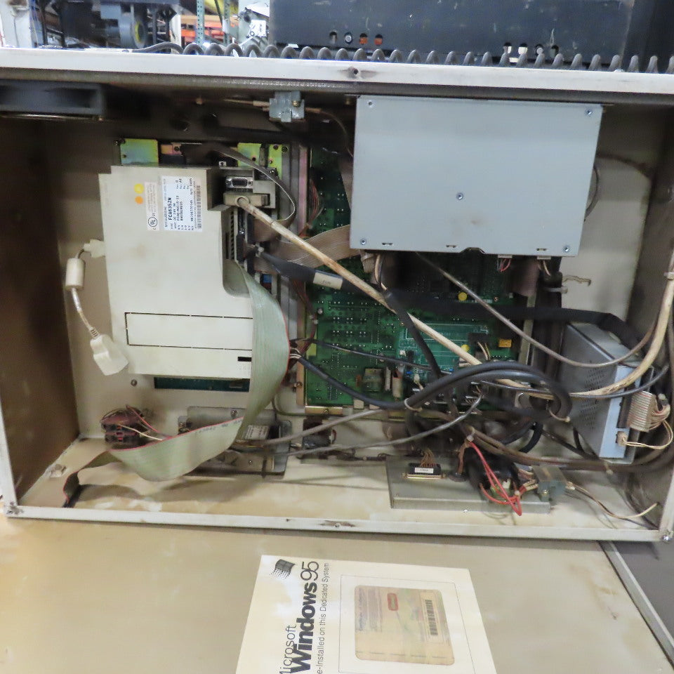 Mitsubishi LC20BP Laser Processing Machine Operator Controls Monitor