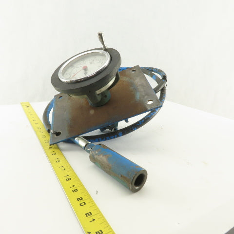 Cincinnati Autoshape 135 AS Front Mounted Operator Back Gage Crank Adjuster