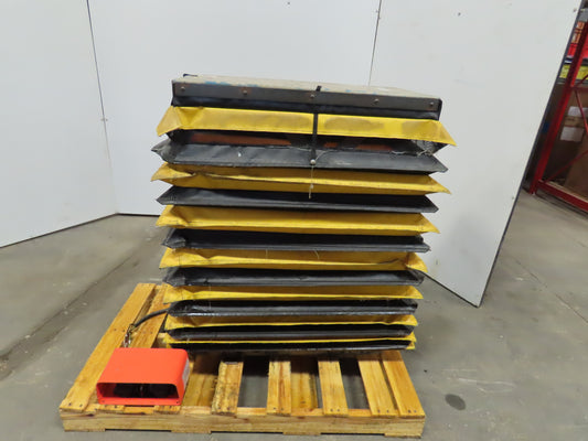 800LB Cap 33"x16" Hydraulic Scissor Lift Table 10-3/4"-42"H 208-230/460V 3Ph