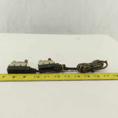 Omron SHL-W255-01 Tandem Wired Plunger Cam Limit Switches 125V