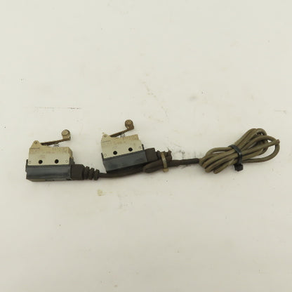 Omron SHL-W255-01 Tandem Wired Plunger Cam Limit Switches 125V