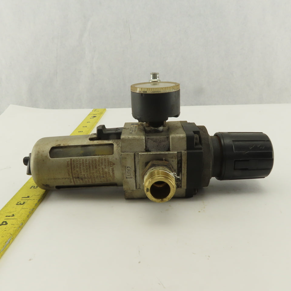SMC AW3000-03G-X191 3/8 NPT Airline Filter Regulator 0.05-0.85MPa