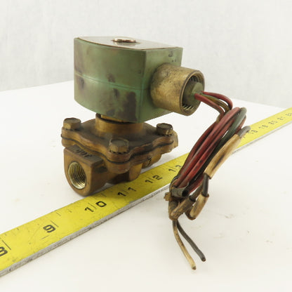 Asco XJ210G6V Red Hat 3/8 NPT WOG Solenoid Operated Valve 110V