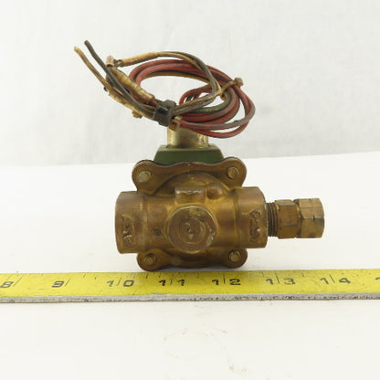 Asco XJ210G6V Red Hat 3/8 NPT WOG Solenoid Operated Valve 110V