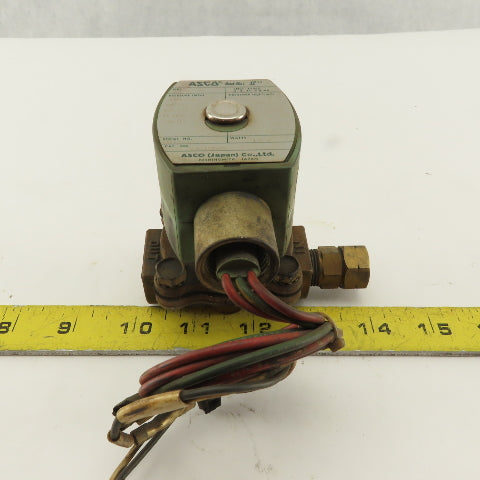 Asco XJ210G6V Red Hat 3/8 NPT WOG Solenoid Operated Valve 110V