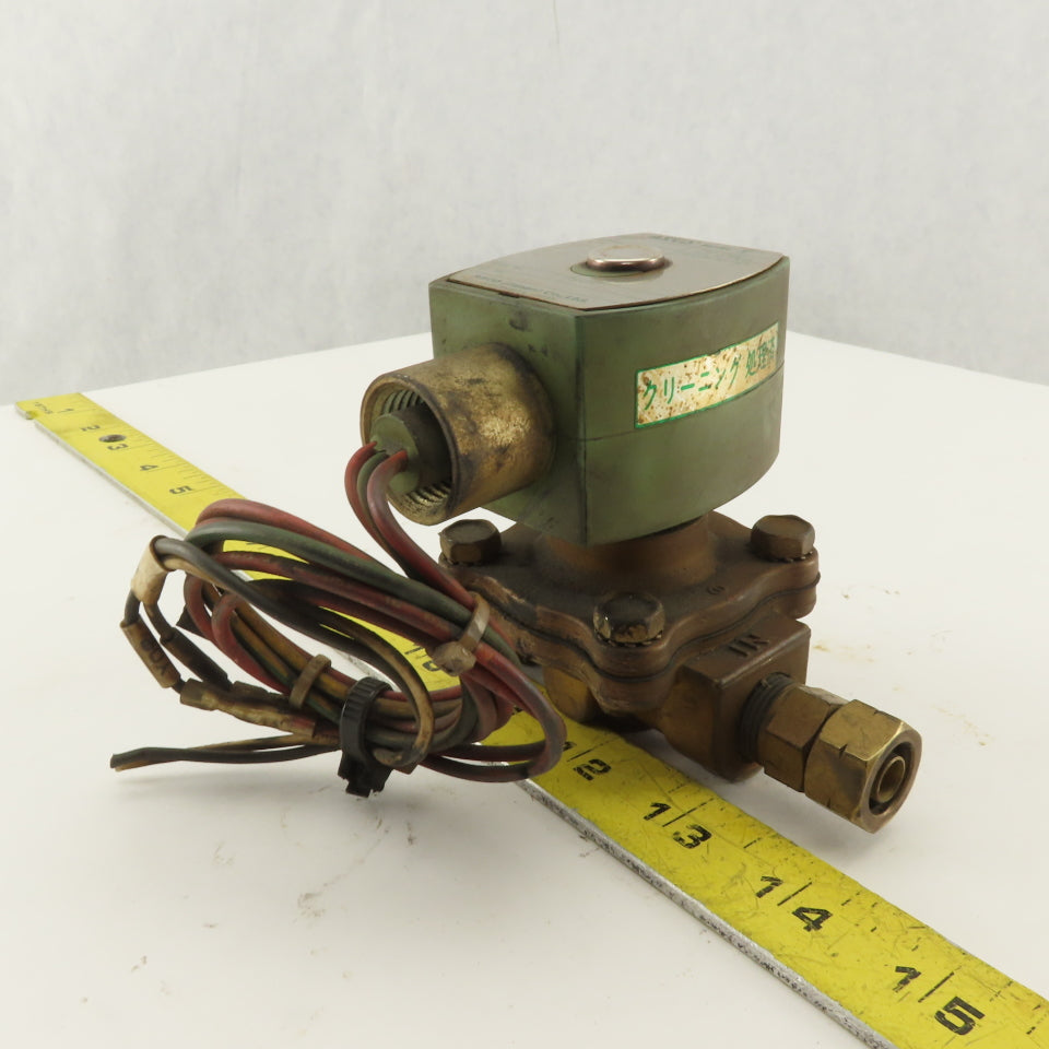 Asco XJ210G6V Red Hat 3/8 NPT WOG Solenoid Operated Valve 110V