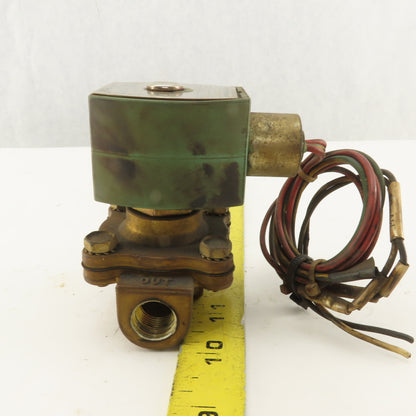 Asco XJ210G6V Red Hat 3/8 NPT WOG Solenoid Operated Valve 110V