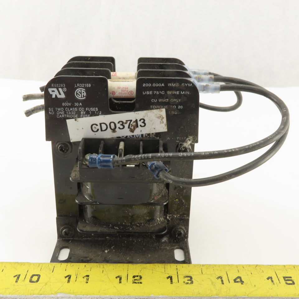 Square D TB-81211-F3 220-240/480HV Fused Transformer 120LV 100VA