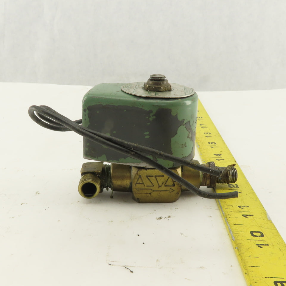 Asco 82624 115V 1/4 NPT Solenoid Actuated Valve WOG 200°F
