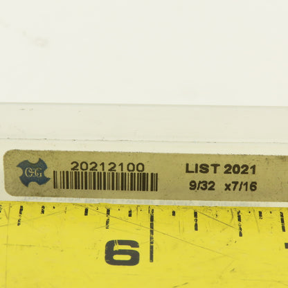 OSG 20212100 Square End Mill Shrink Fit Carbide 9/32 x 7/16 LOC 2 Flute