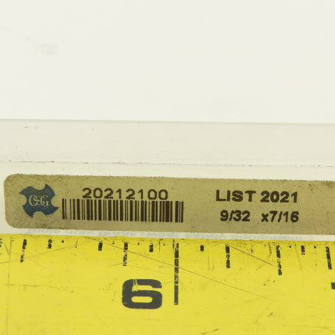 OSG 20212100 Square End Mill Shrink Fit Carbide 9/32 x 7/16 LOC 2 Flute