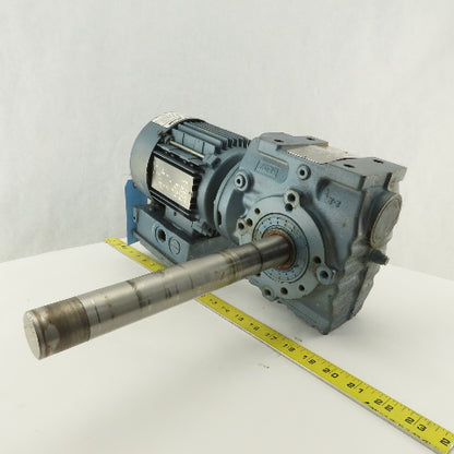 Sew SA47DT71D4-KS 29:1 Ratio 59RPM .5Hp 230/460V Right Angle Gear Reducer